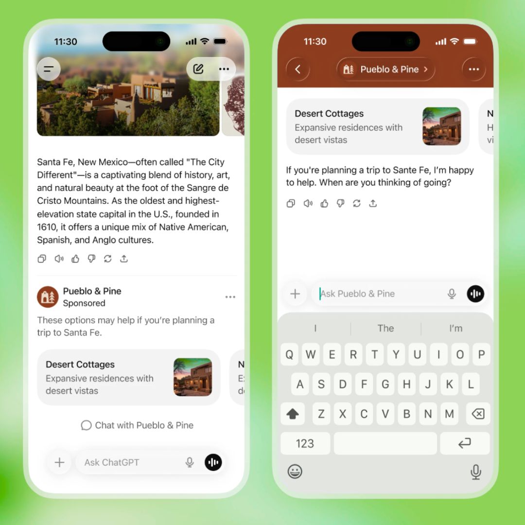 Chat GPT Ads Examples Australia